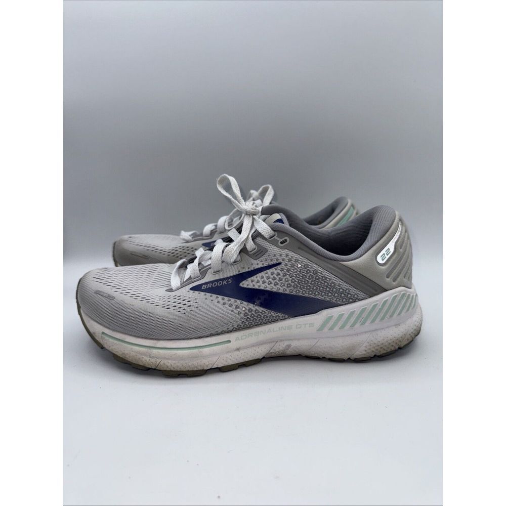 Brooks‎ Women's Adrenaline GTS 22 Running Shoes Gray, Size 10.5 Extra W 2E